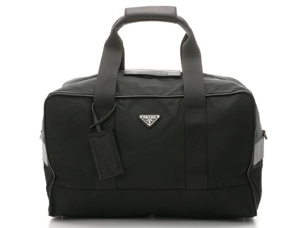 Prada Tessuto Boston bag black